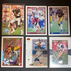 6 Football Trading cards